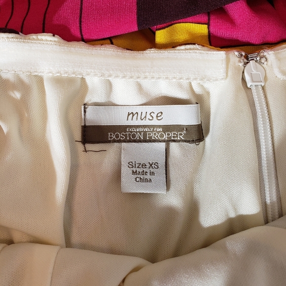 Muse/Boston Proper geometric maxi dress size XS - Picture 3 of 7